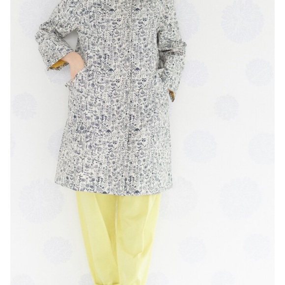 Mina Perhonen Raincoat Letter of Flower print NWT - Picture 8 of 12